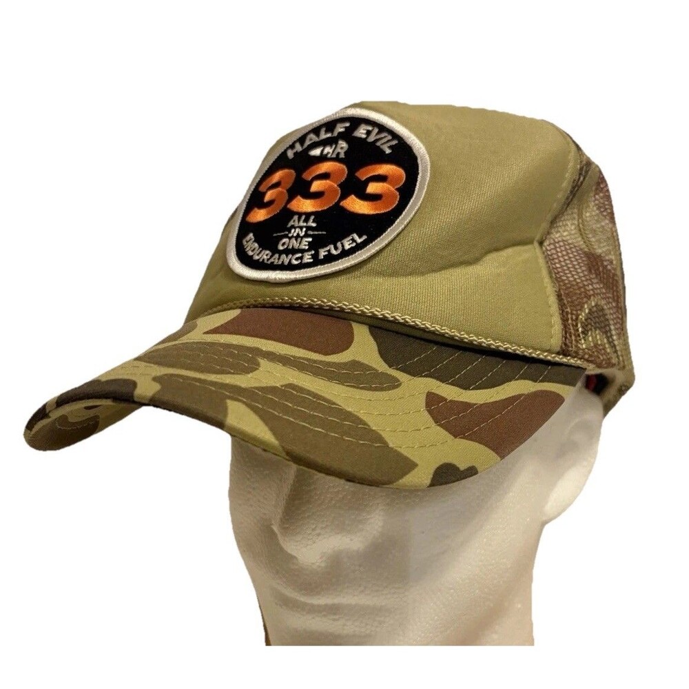Half Evil 333 All In One Endurance Fuel Camo Retro Trucker Hat Otto Cap OSFM